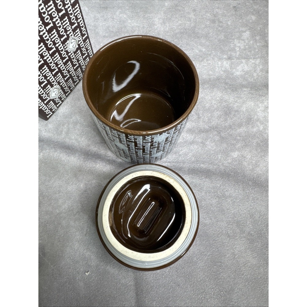Locatelli Stoneware Bowl Cheese Container Lid New‎ Ceramic - Picture 4 of 5